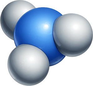 Ammonia molecules