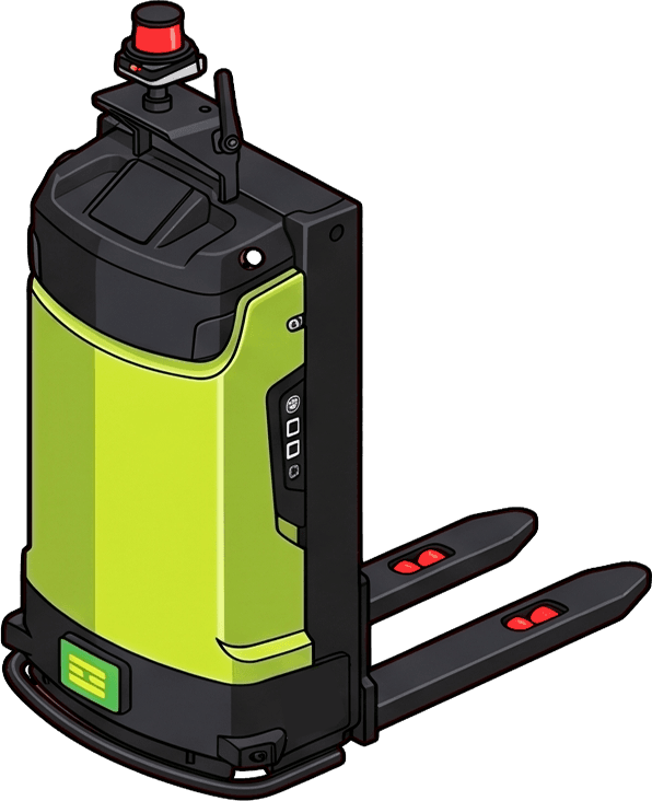 Empty autonomous forklift