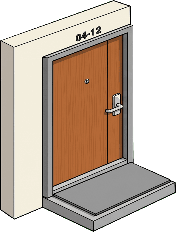 Delivery door